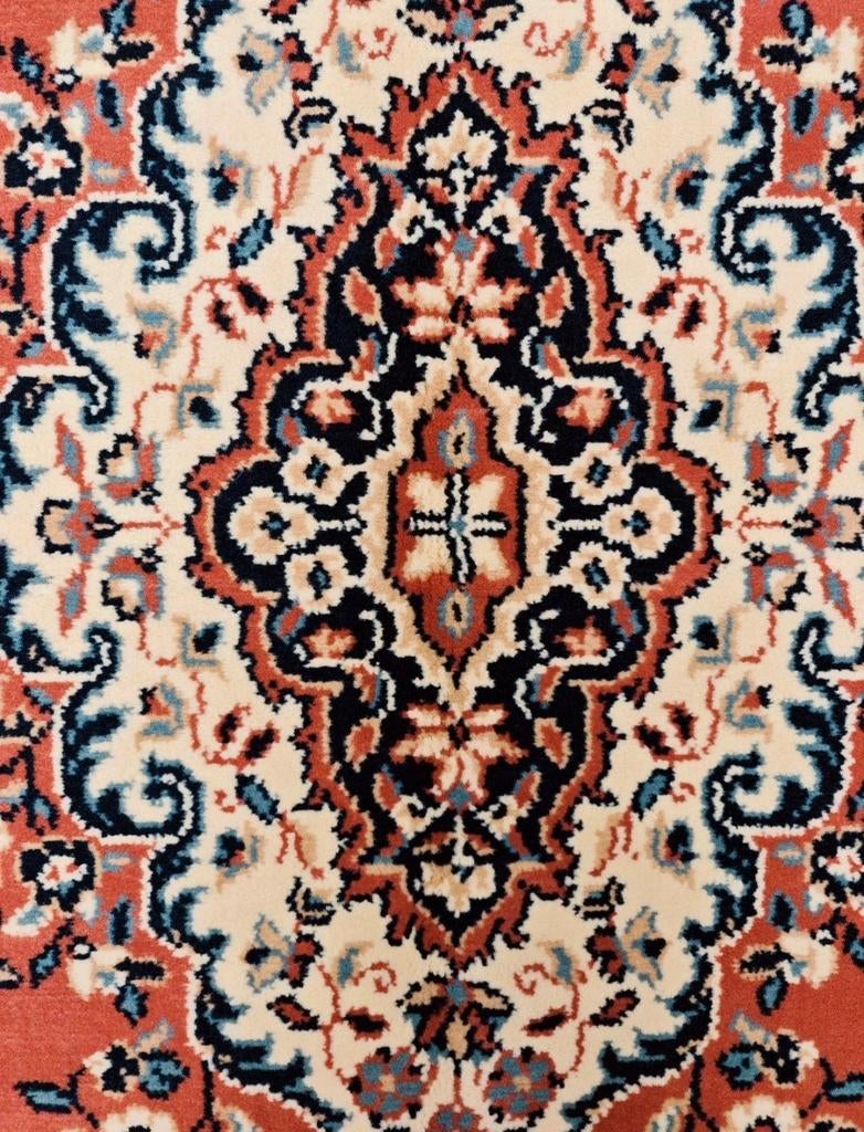 Vintage oosters vloerkleed medallion soft pink 169x230cm, 150 tot 200 cm, 200 cm of meer, Ophalen of Verzenden, Onbekend