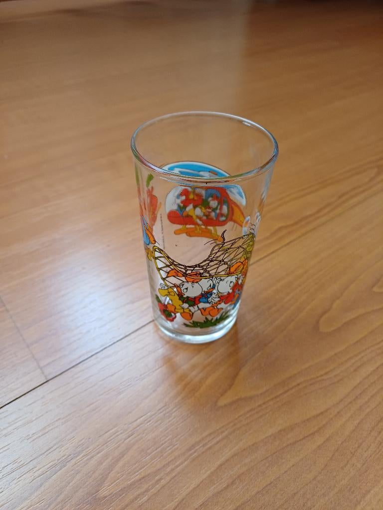 Vintage Disney glas Kwik Kwek & Kwak, Ophalen of Verzenden, Overige figuren, Zo goed als nieuw, Gebruiksvoorwerp