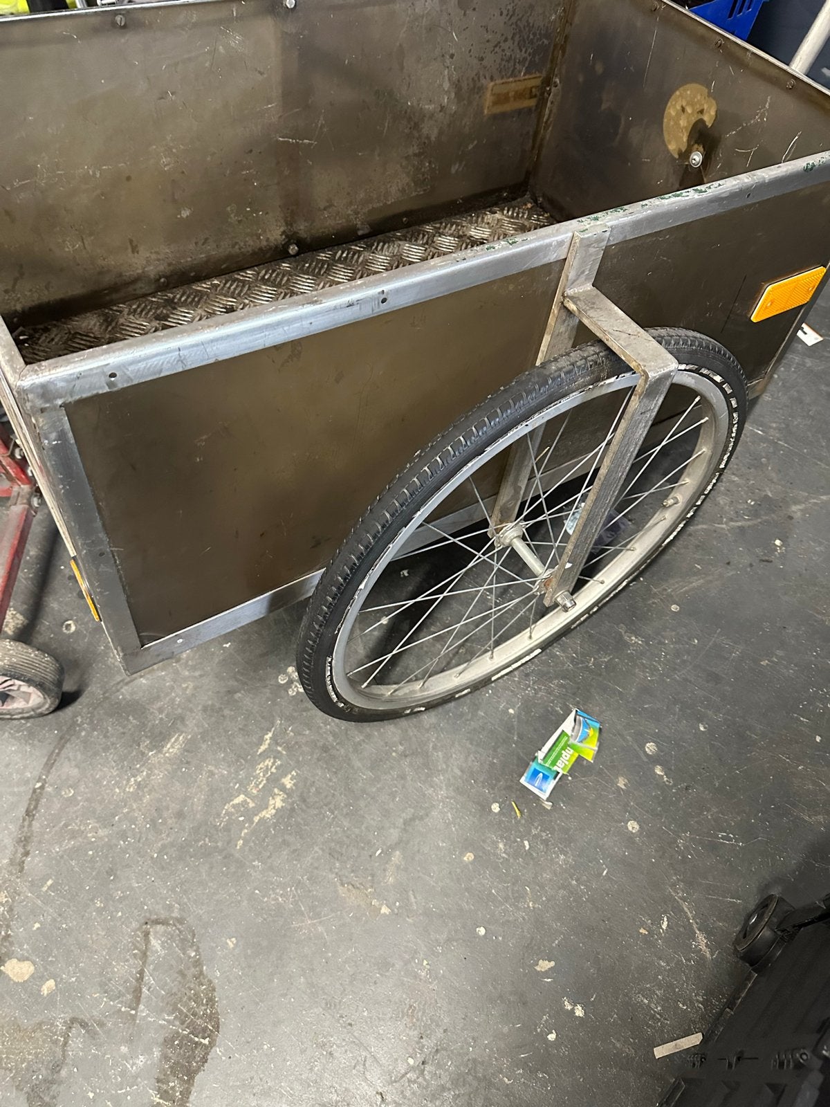 Stevige fietsaanhanger voor bagage of huisdier, Ophalen, Gebruikt, Bagagekar, 40 tot 60 kg