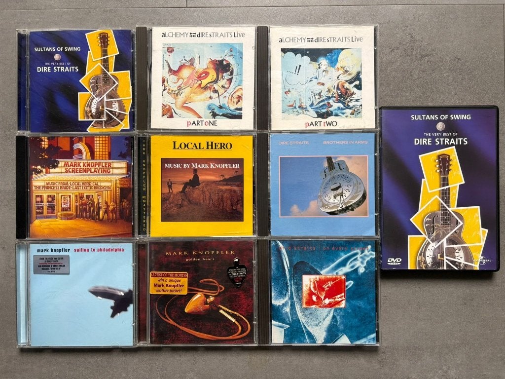 Dire Straits & Knopfler 10x- Sultans, Alchemy, Brother& Hero, Ophalen of Verzenden, Zo goed als nieuw, Poprock