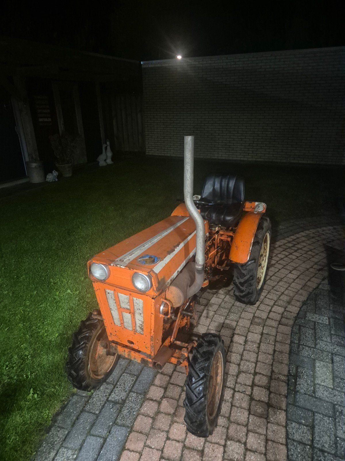 Compacte Oldtimer TuinTractor - Oranje merk Honer, Zakelijke goederen, Ophalen