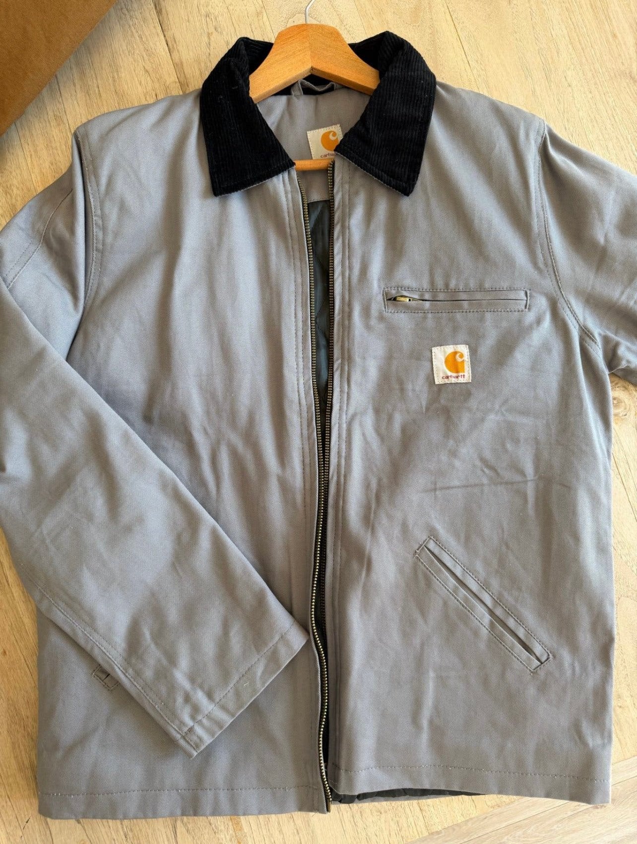 Carhartt Detroit Jacket Maat S, Ophalen of Verzenden, Zo goed als nieuw, Maat 46 (S) of kleiner, Grijs
