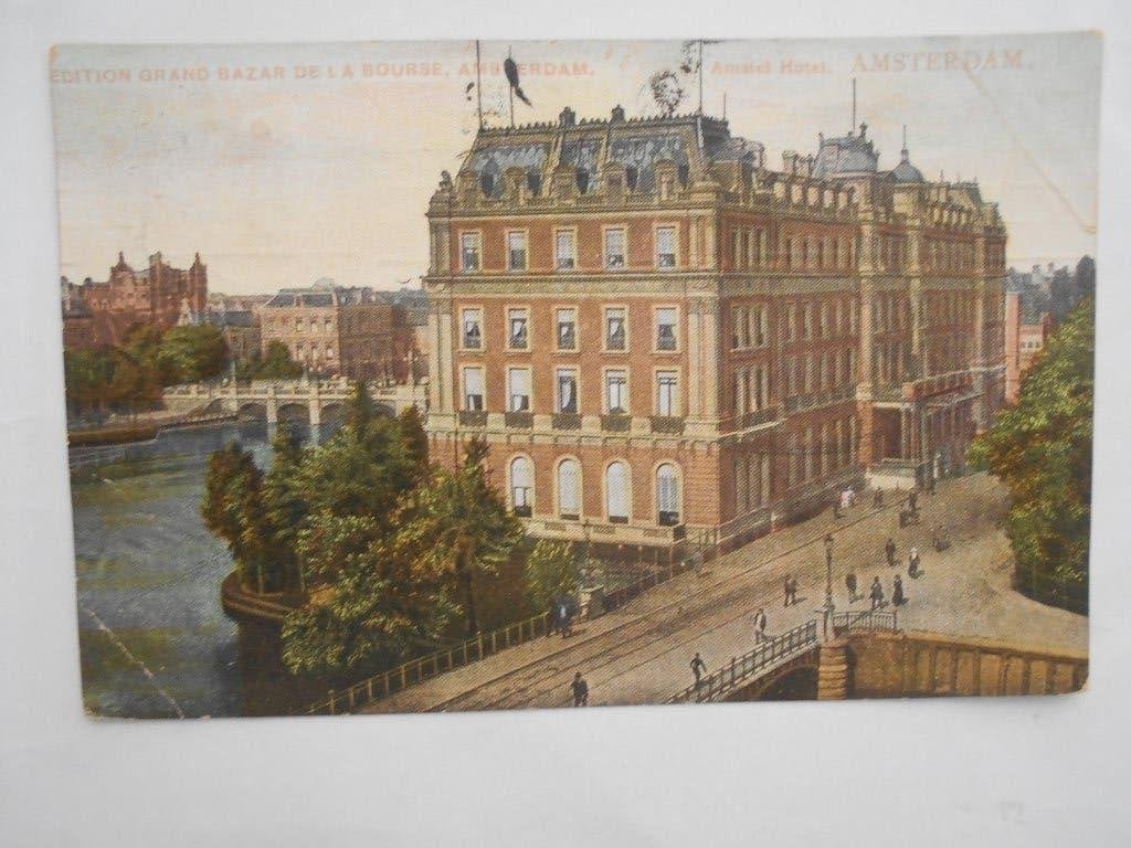 Amsterdam Amstel Hotel Amsterdam uitgave: Grand Bazar 1907, Verzamelen, Ophalen of Verzenden, Voor 1920, Gelopen, Noord-Holland