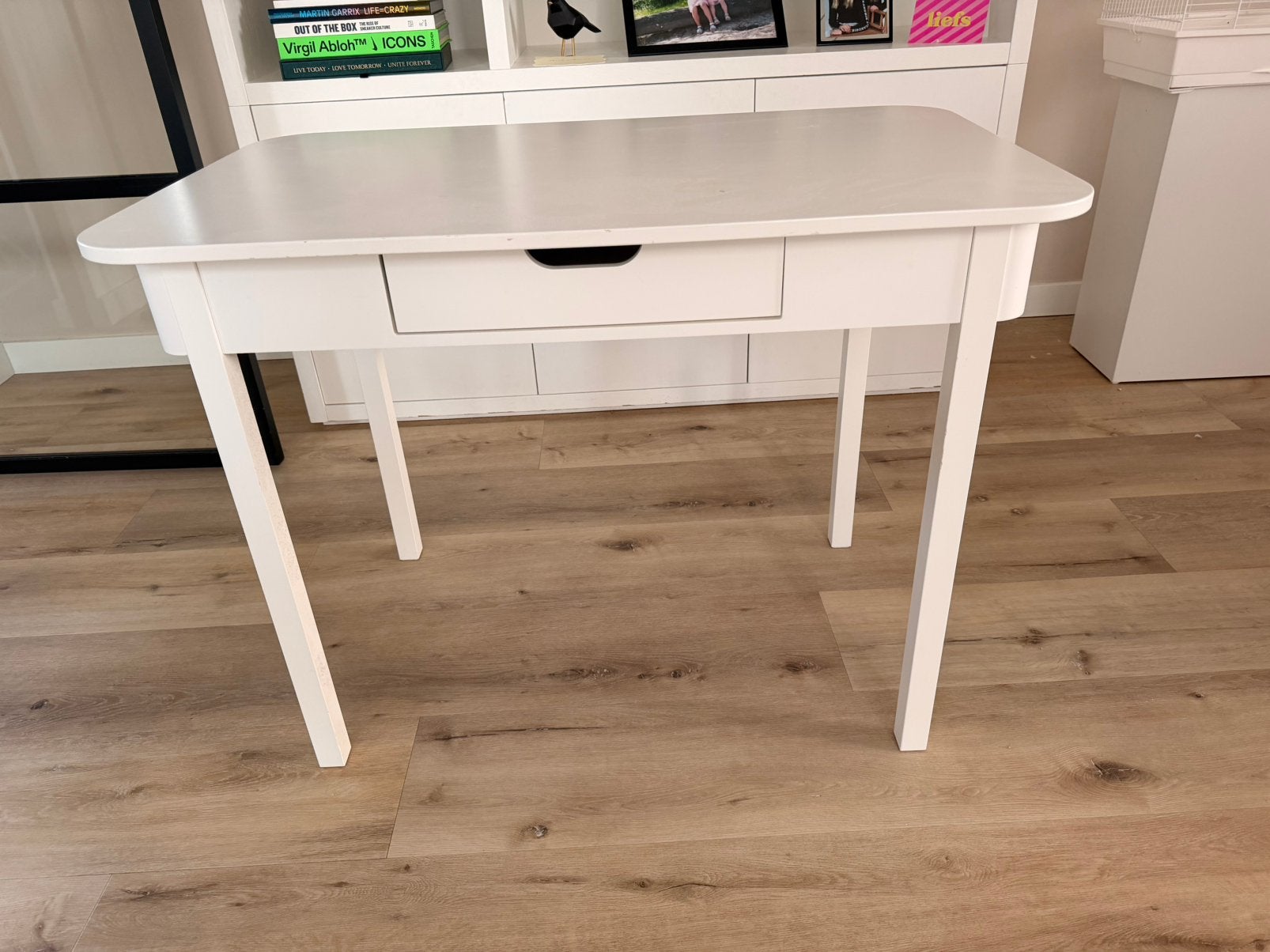 Kinder bureautje met lade, Huis en Inrichting, Tafels | Sidetables, Ophalen, 50 tot 100 cm, Zo goed als nieuw, Rechthoekig