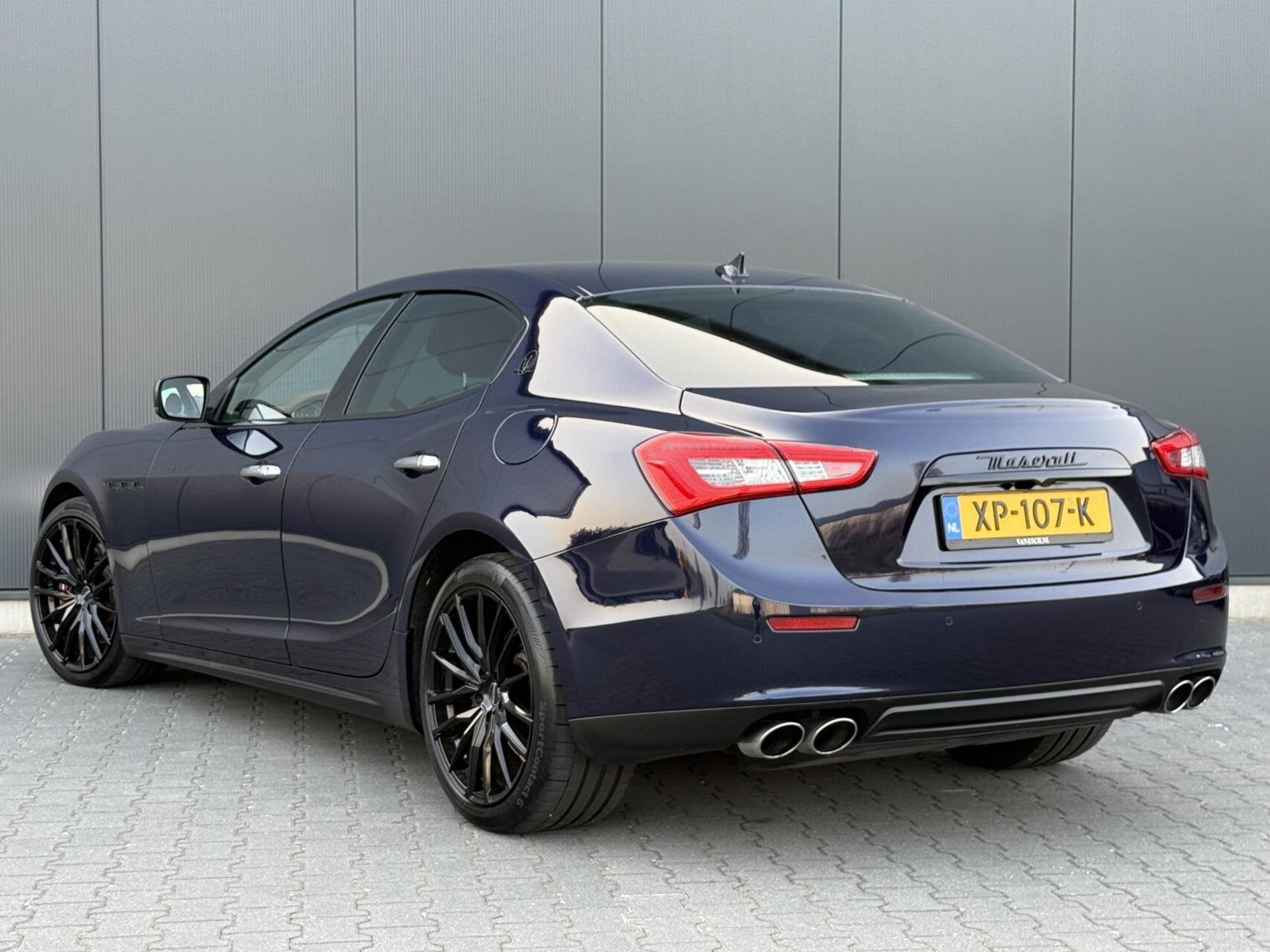 Maserati Ghibli 3.0 V6 D Leder - Harman/Karon - Navi - Led -, Auto's, Achterwielaandrijving, Gebruikt, Blauw, 2987 cc