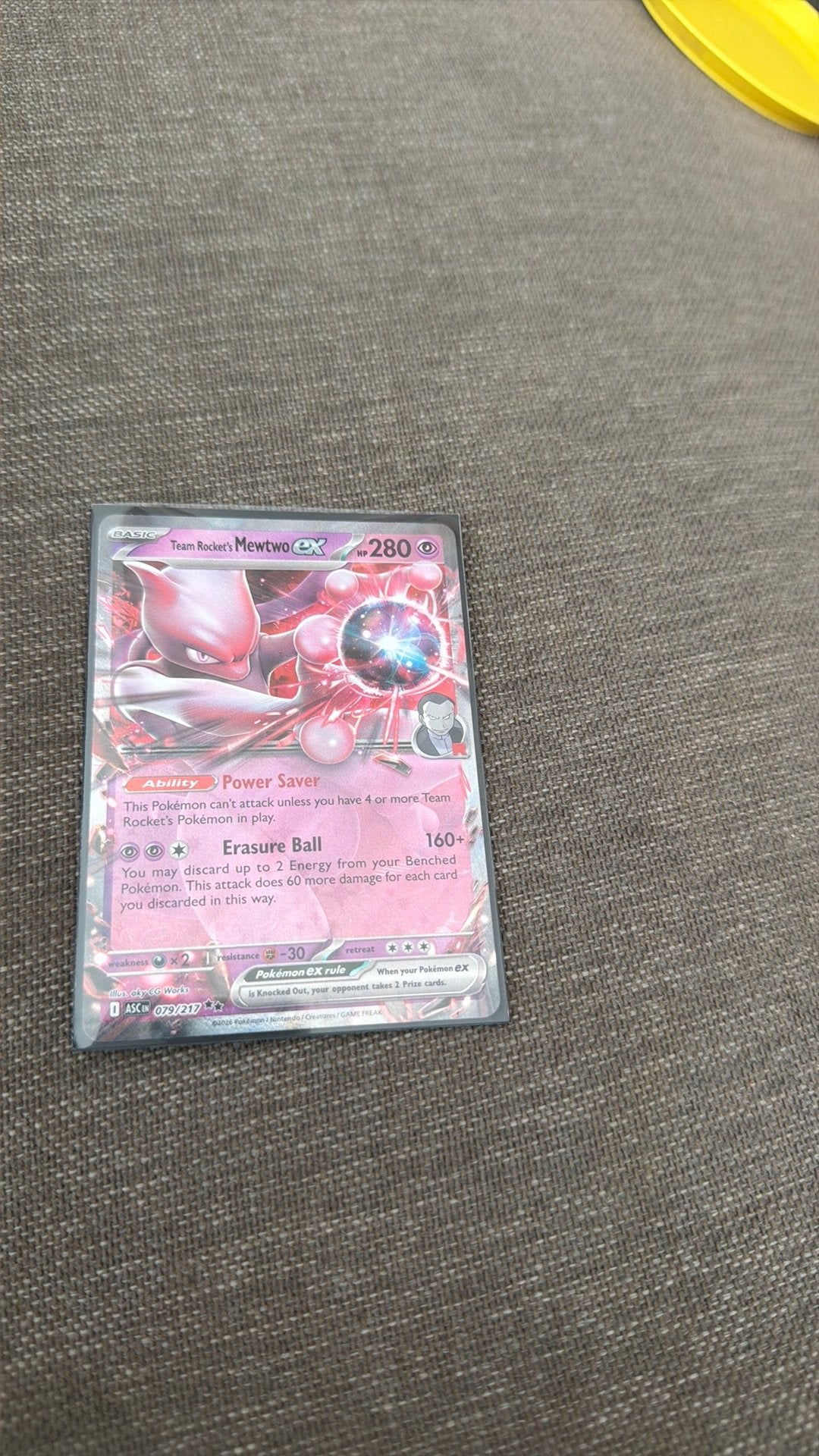 Team Rockets Mewtwo EX, Ophalen of Verzenden, Zo goed als nieuw