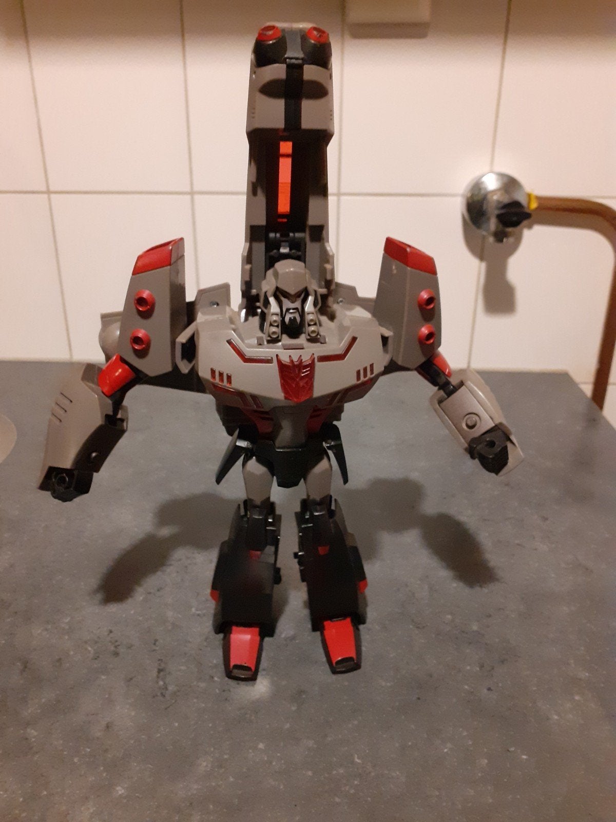 Transformers Megatron Actiefiguur - Zo goed als nieuw, Verzamelen, Ophalen of Verzenden, Zo goed als nieuw