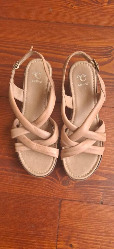 Cellini Sandalen met Sleehak - maat 39, Beige, Cellini, Gedragen, Sandalen of Muiltjes