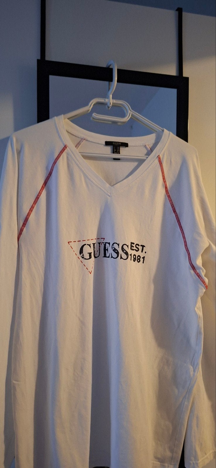 Guess Shirt, Guess, Wit, Maat 46/48 (XL) of groter, Nieuw