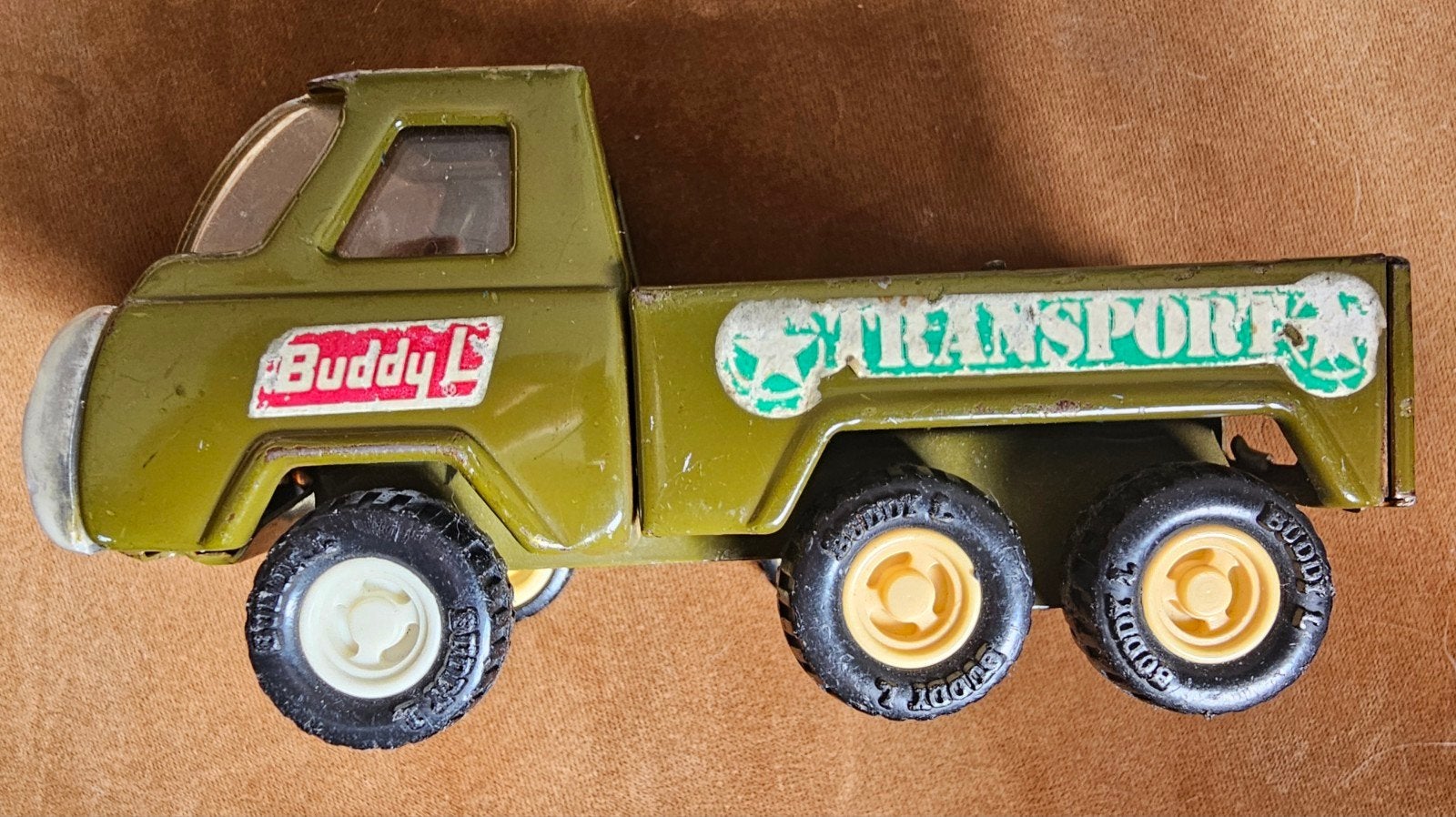 Buddy L Army Transport Truck Jaren '70 - Origineel, Ophalen of Verzenden, Gebruikt