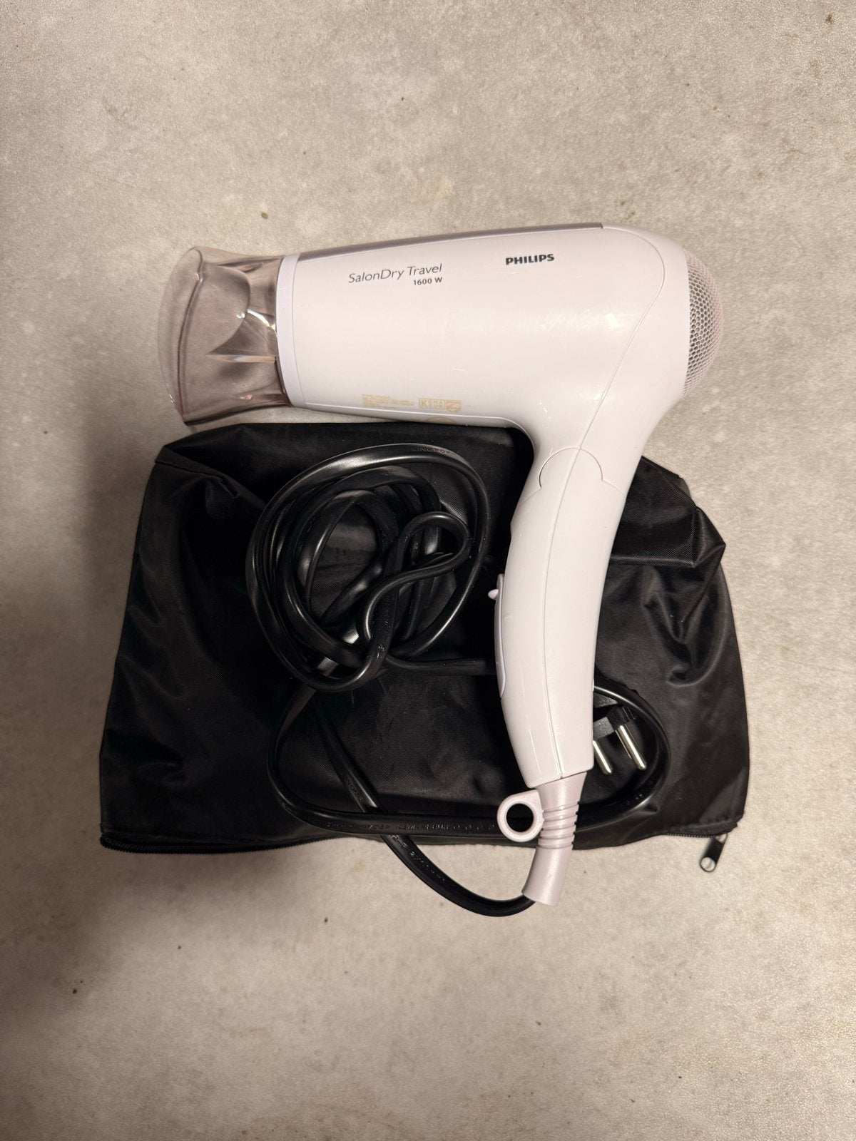 Philips SalonDry Travel Föhn 1600W - Nieuw, Ophalen of Verzenden, Nieuw, Haarverzorging