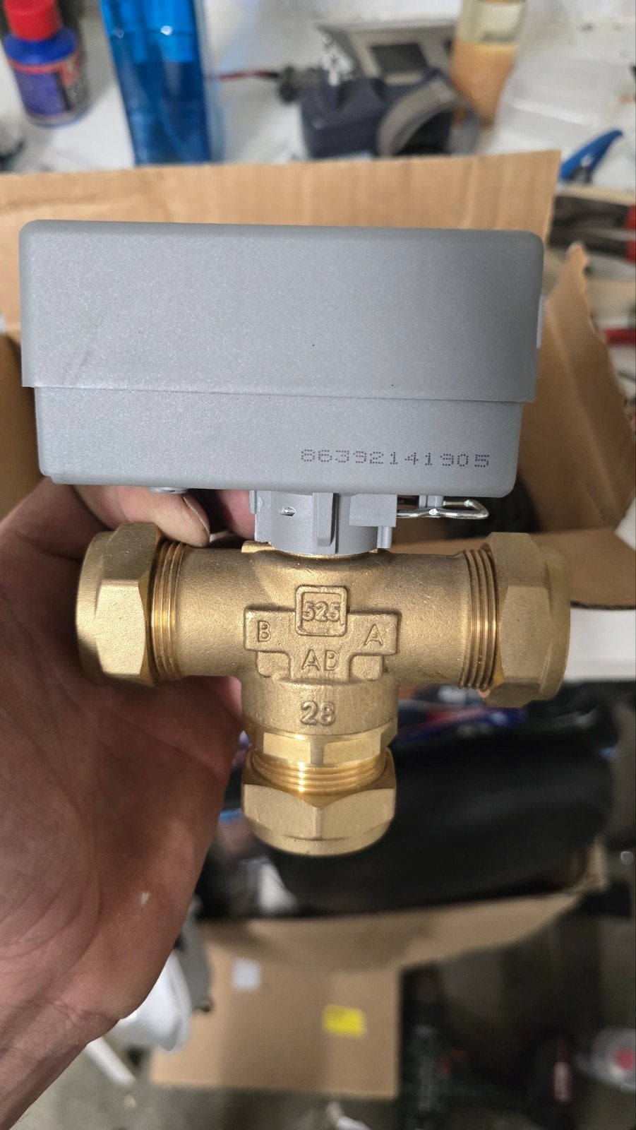 Nefit 3-wegklep (28mm) - Nieuw in doos, Ophalen of Verzenden, Nieuw, Overige typen