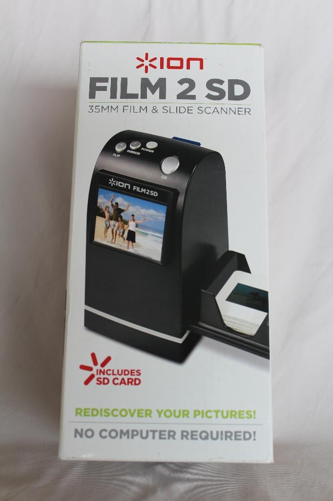 ION Film2SD dia- en negatiefscanner., Ophalen of Verzenden, Zo goed als nieuw, Fotoalbum-accessoire