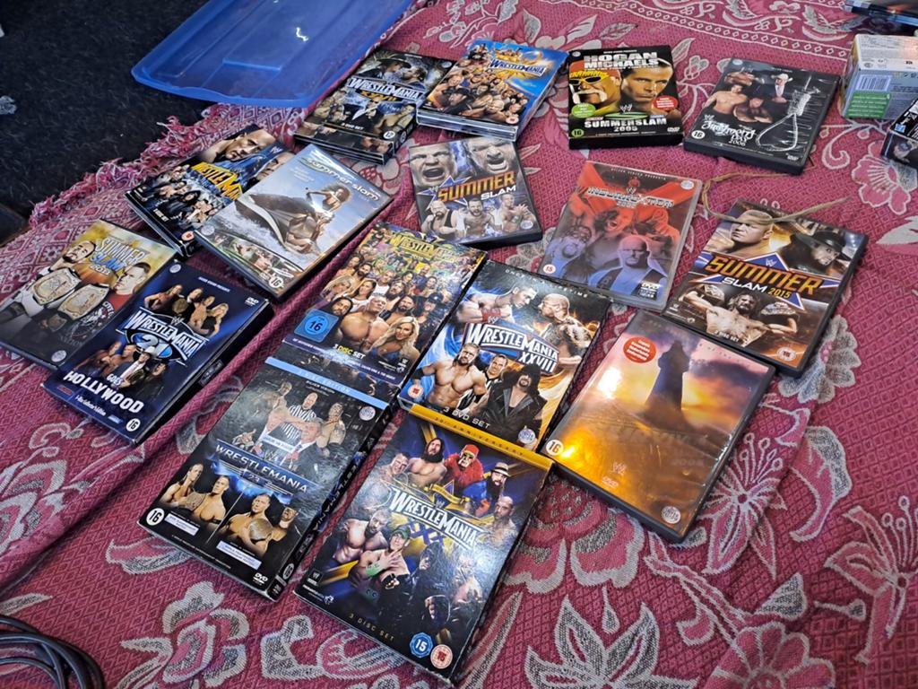 Grote collectie WWE/WrestleMania DVD's - Diverse titels, Vanaf 16 jaar, Ophalen of Verzenden, Gebruikt