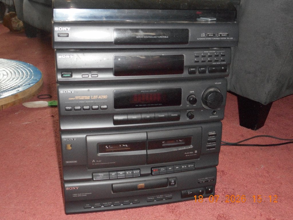 Sony stereo set, Ophalen, Gebruikt, Tuner of Radio, Sony