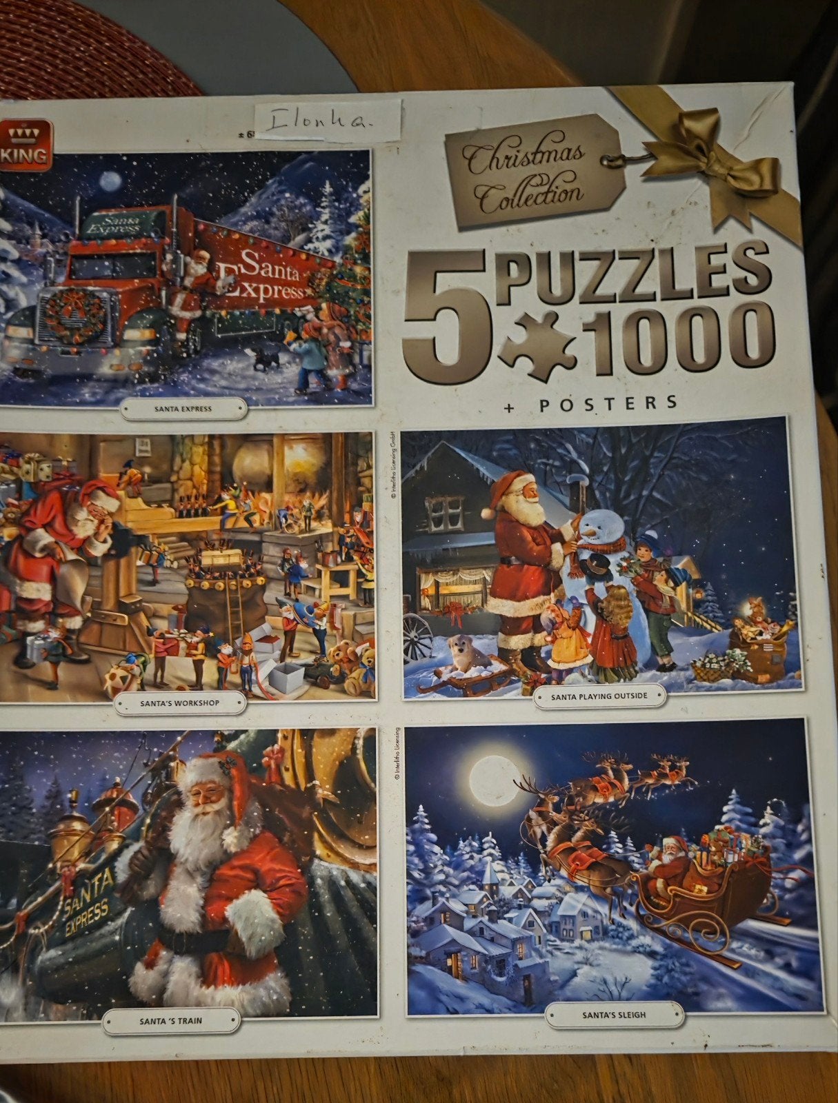5 Kerstpuzzels in 1 Doos - Christmas Collection, Ophalen of Verzenden, Meer dan 50 stukjes, Gebruikt, 6 jaar of ouder