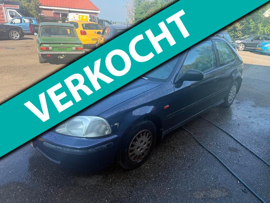 Honda Civic 1.4i S (lees advertentie), Auto's, Honda, Gebruikt, 31 €/maand, Bedrijf, Metallic lak