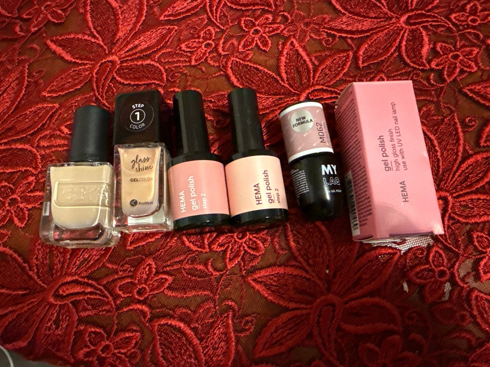 Gellak nagellak set - Hema, My Lac, GOSH, Essence, Beige, Nieuw, Ophalen of Verzenden, Handen en Nagels