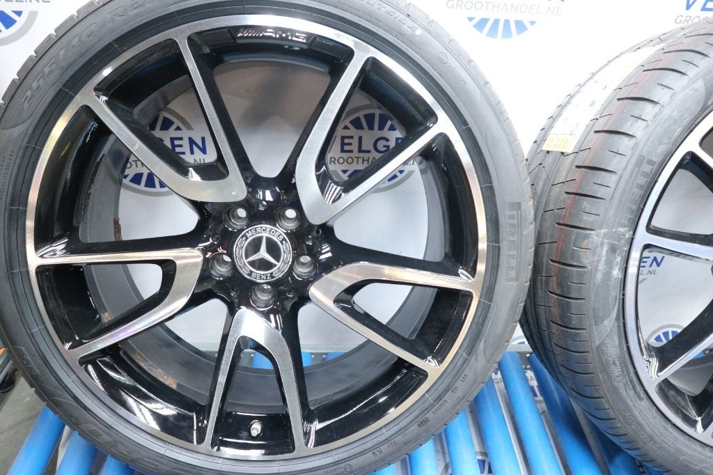 21 inch Mercedes GLC AMG velgen origineel + zomerbanden, Gebruikt, 255 mm, Banden en Velgen, Nvt