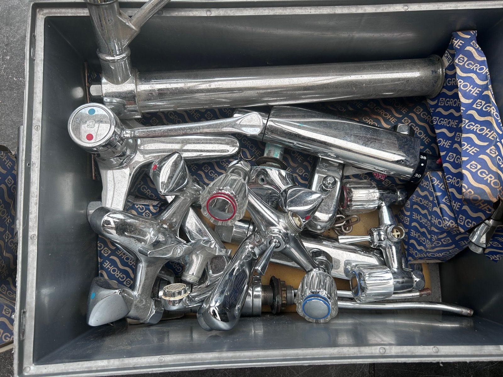 Diverse Grohe kranen, Ophalen of Verzenden, Gebruikt, Chroom, Kraan