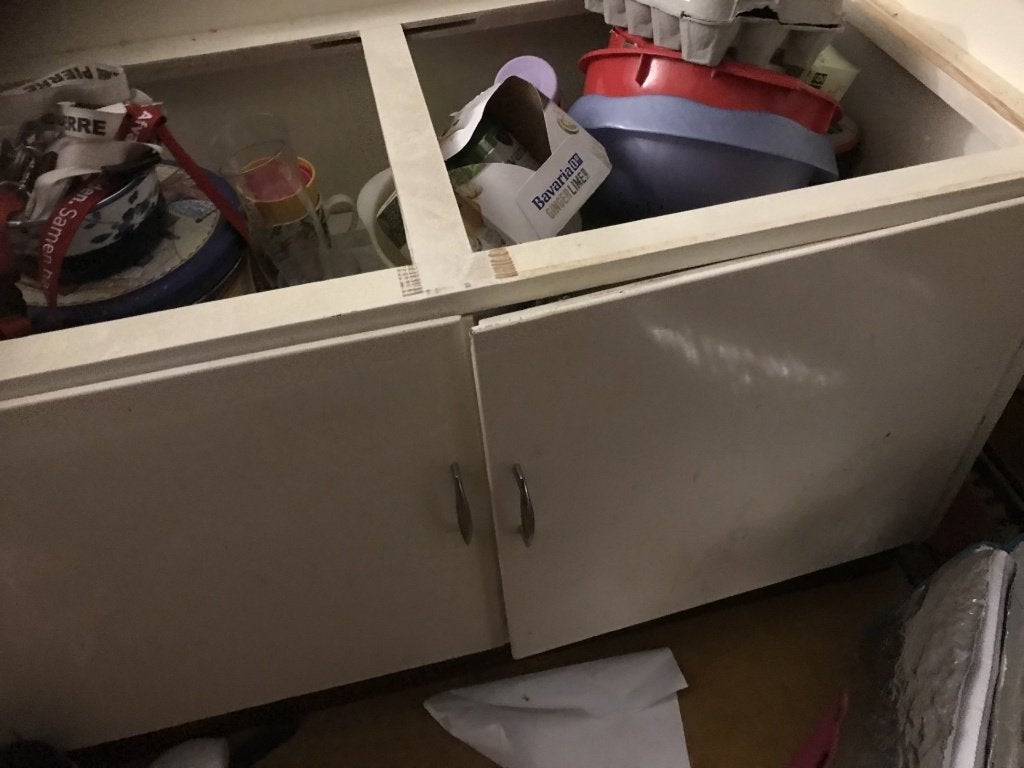 buffetkast, Gebruikt, Met deur(en), 50 tot 100 cm, Eikenhout