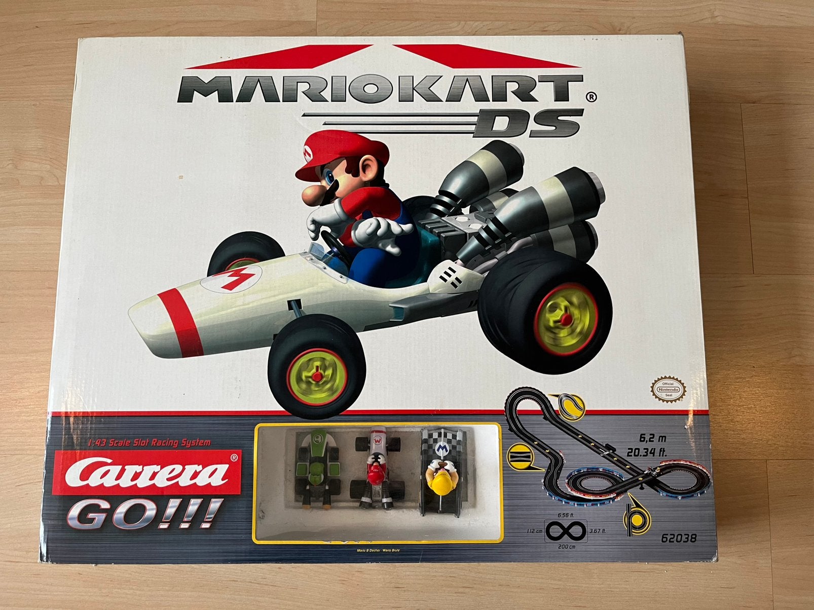 Racebaan Carrera Go Mario kart + extra Yoshi, Racebaan, Carrera, Ophalen of Verzenden, Zo goed als nieuw