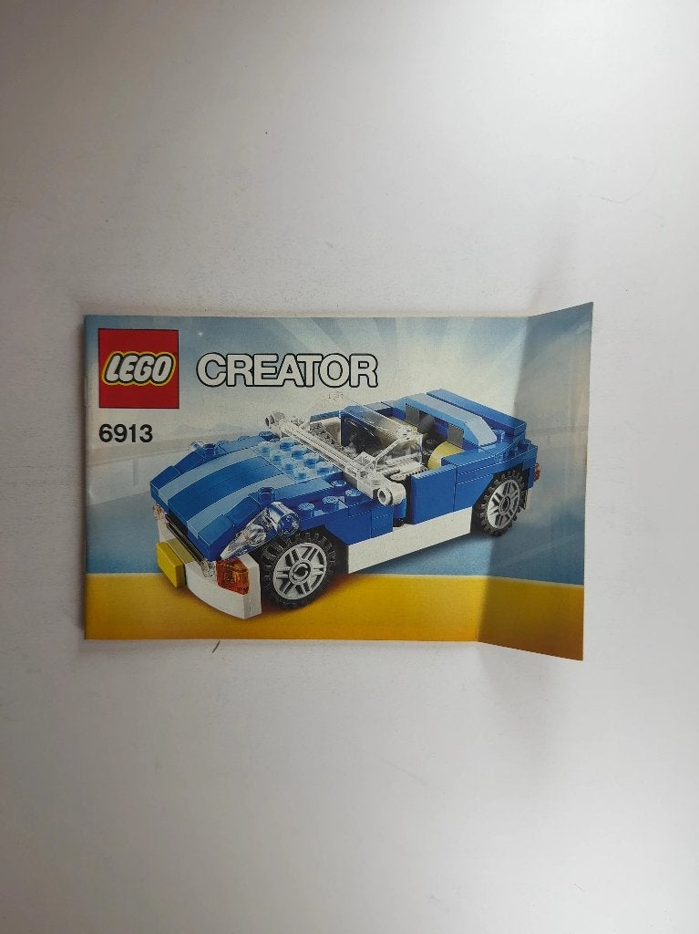 LEGO Creator 6913 (Instructions) for Set 6913 Blue Roadster, Kinderen en Baby's, Gebruikt, Lego, Overige typen, Ophalen of Verzenden