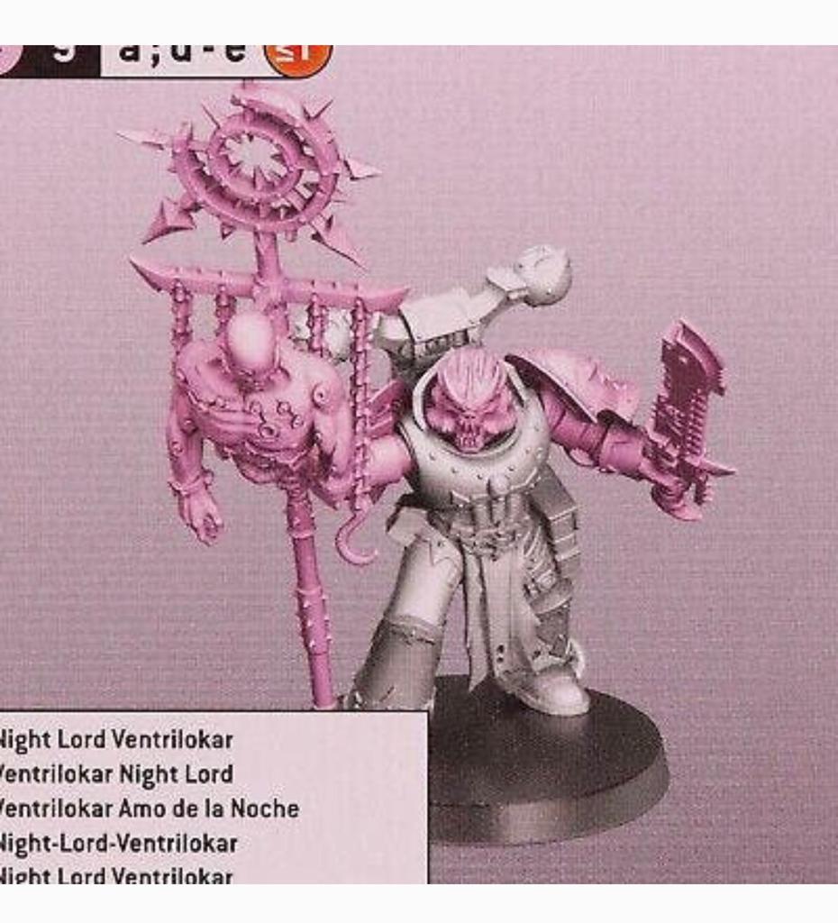 Warhammer 40.000 40K Night Lords Ventrilokar Chaos Marine, Hobby en Vrije tijd, Wargaming, Figuurtje(s), Nieuw, Ophalen of Verzenden