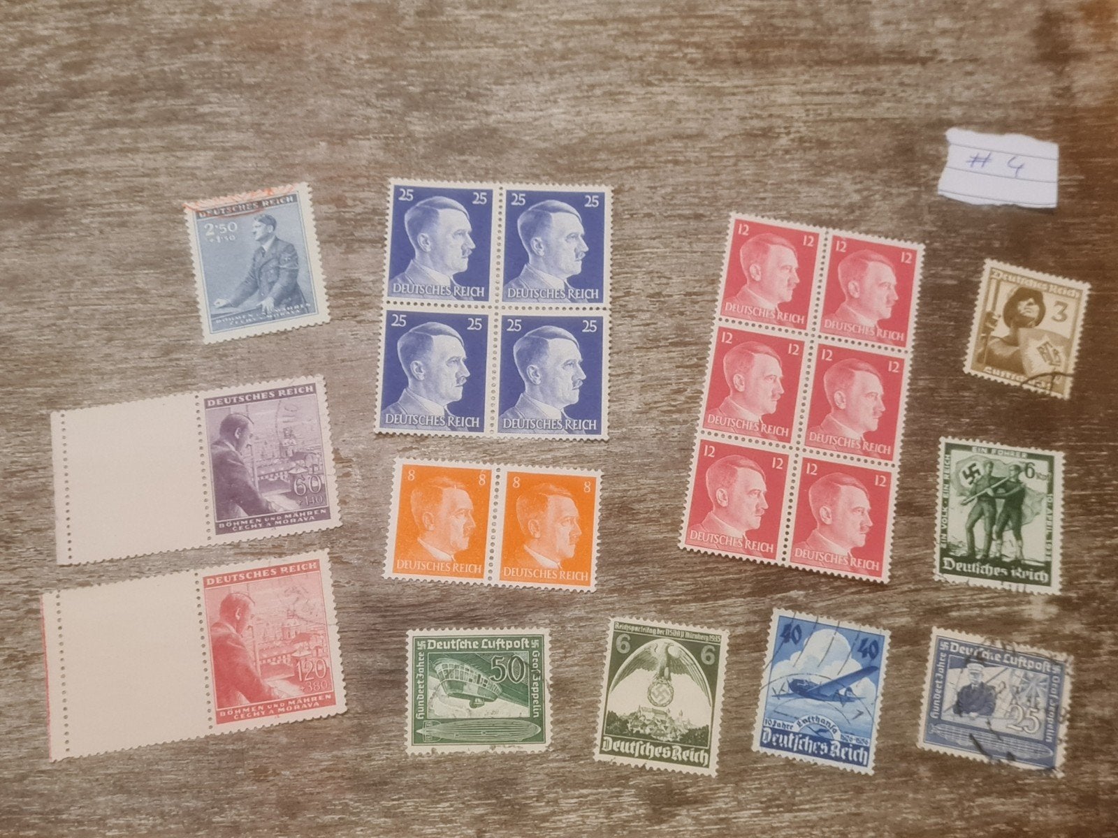 Set Duitse postzegels Tweede Wereldoorlog (#4), Verzamelen, Ophalen of Verzenden, Overige soorten, Duitsland, Overige typen