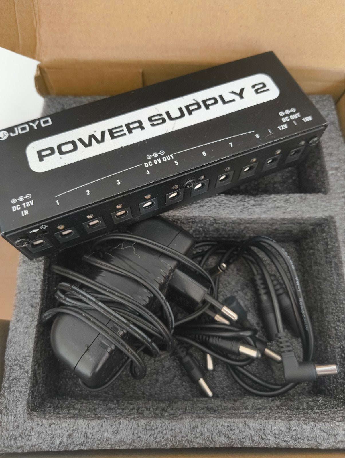 Joyo JP-02 Power Supply 2 met 10 outputs, Ophalen of Verzenden, Gebruikt, Overige typen