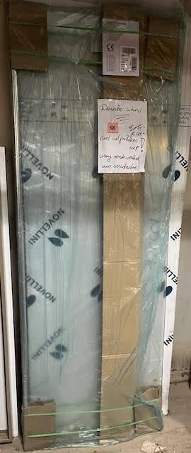 Novellini BN01G77-1B Douchewand 235 x 43 cm, Ophalen, Nieuw, Glas, Douche