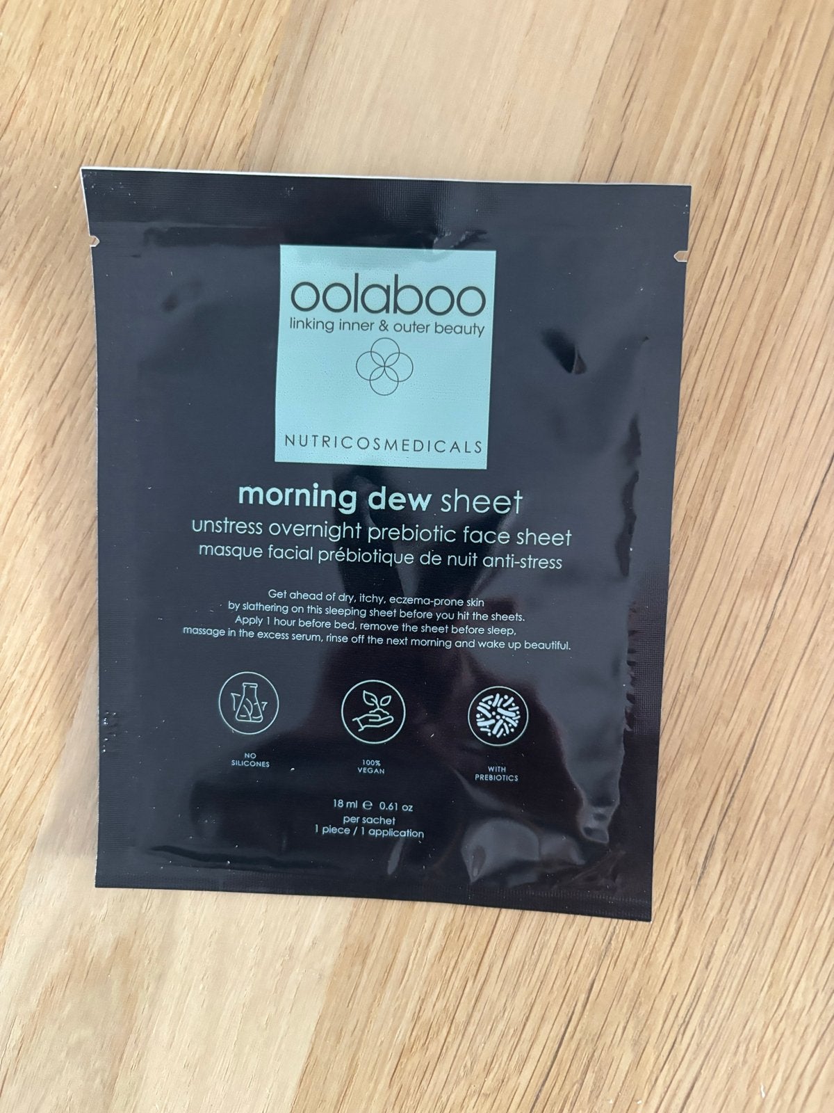 Oolaboo Morning Dew Sheet Gezichtsmasker, Ophalen of Verzenden, Nieuw, Gehele gezicht, Verzorging