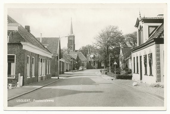 Usquert, Provincialeweg, Ophalen of Verzenden, 1960 tot 1980, Ongelopen, Groningen