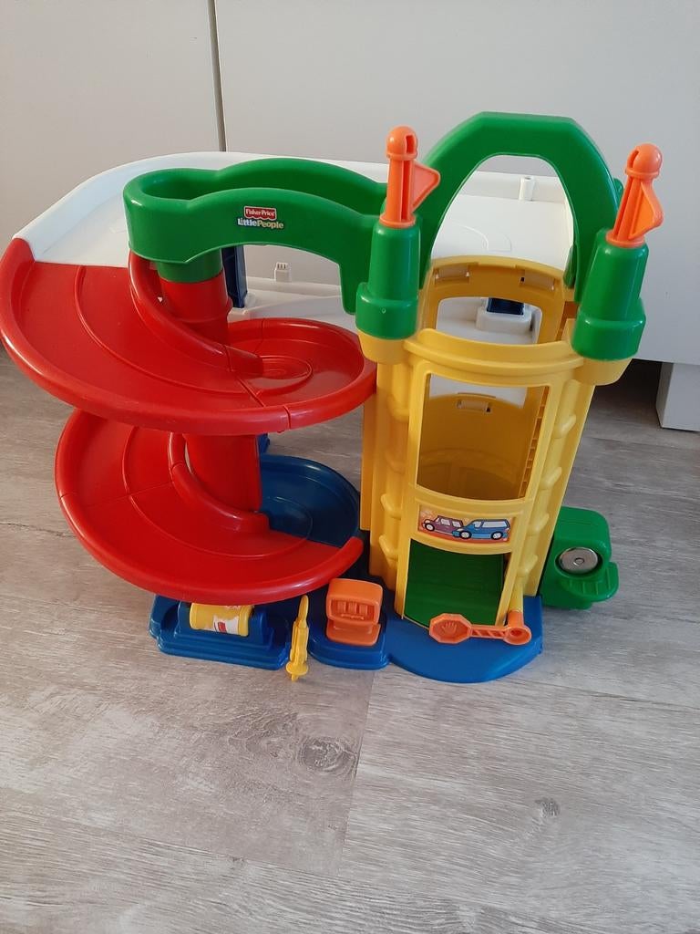 Fisher-Price Little People Garage Speelset, Ophalen, Gebruikt