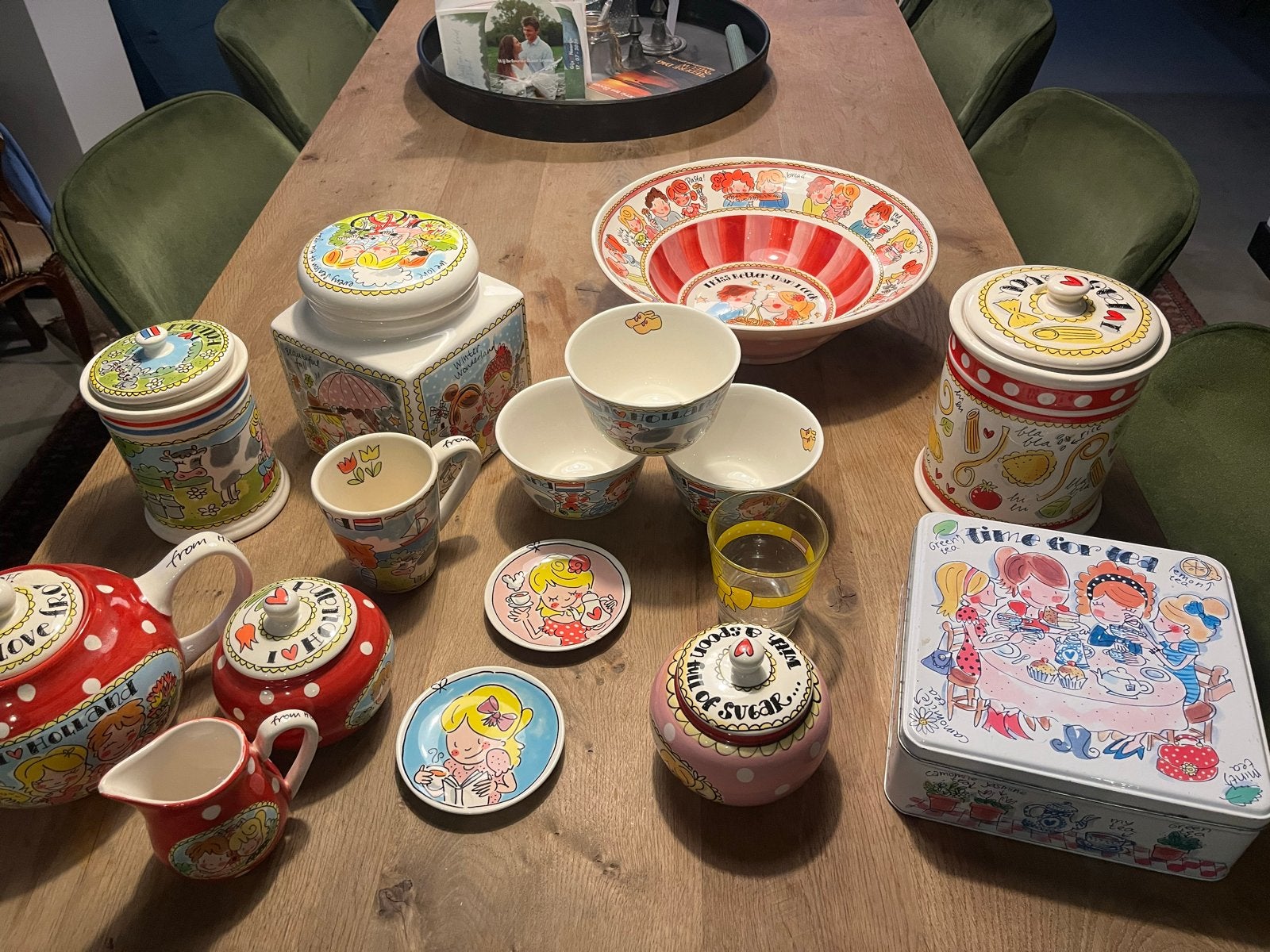 Blond Amsterdam servies, voorraadpotten, pasta/salade schaal, Huis en Inrichting, Keuken | Servies, Ophalen, Aardewerk, Overige typen