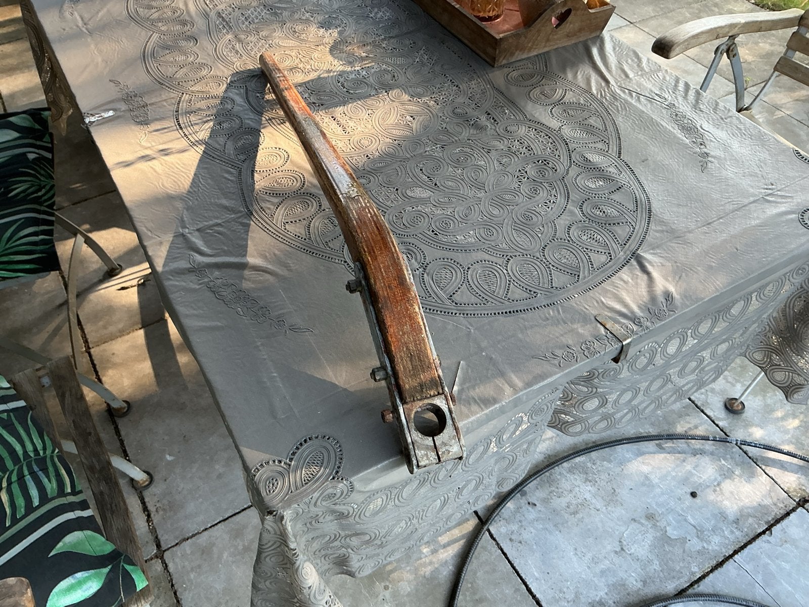 2 houten helmstokken voor boot, Ophalen, Gebruikt, Overige typen