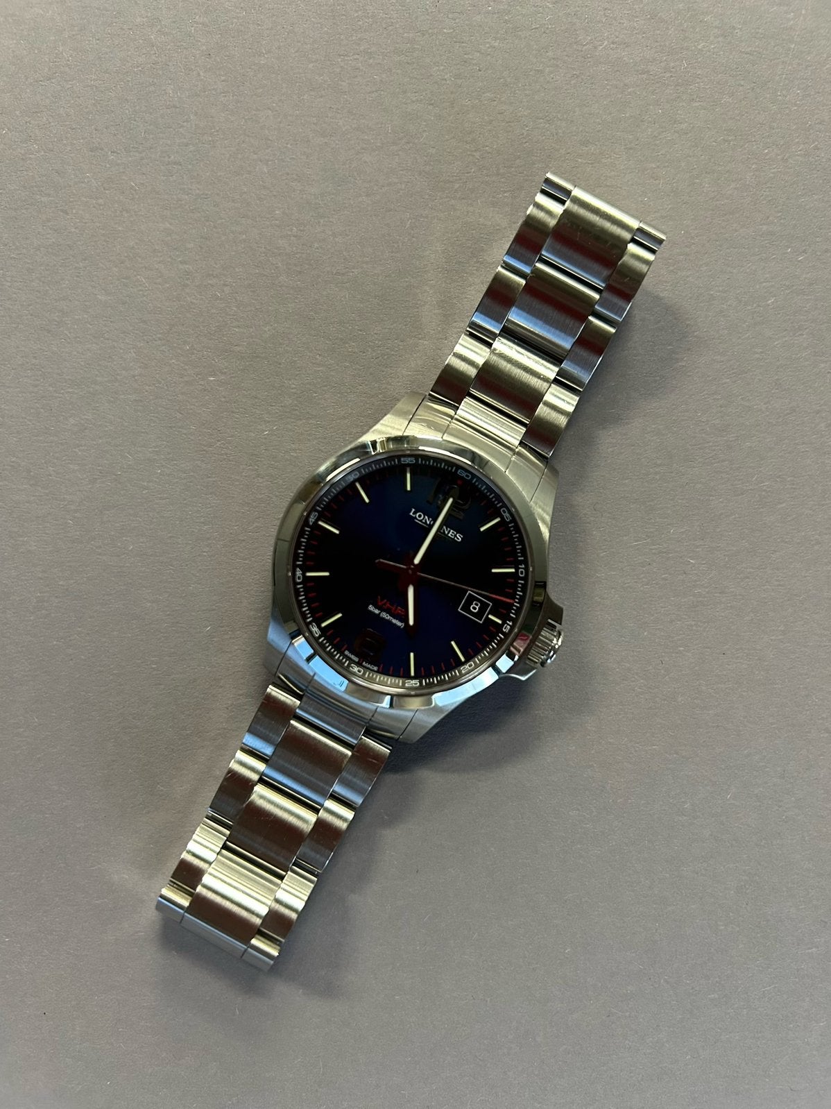 Longines V.H.P. 43mm, Full Set, Overige merken, Staal, Staal, Polshorloge