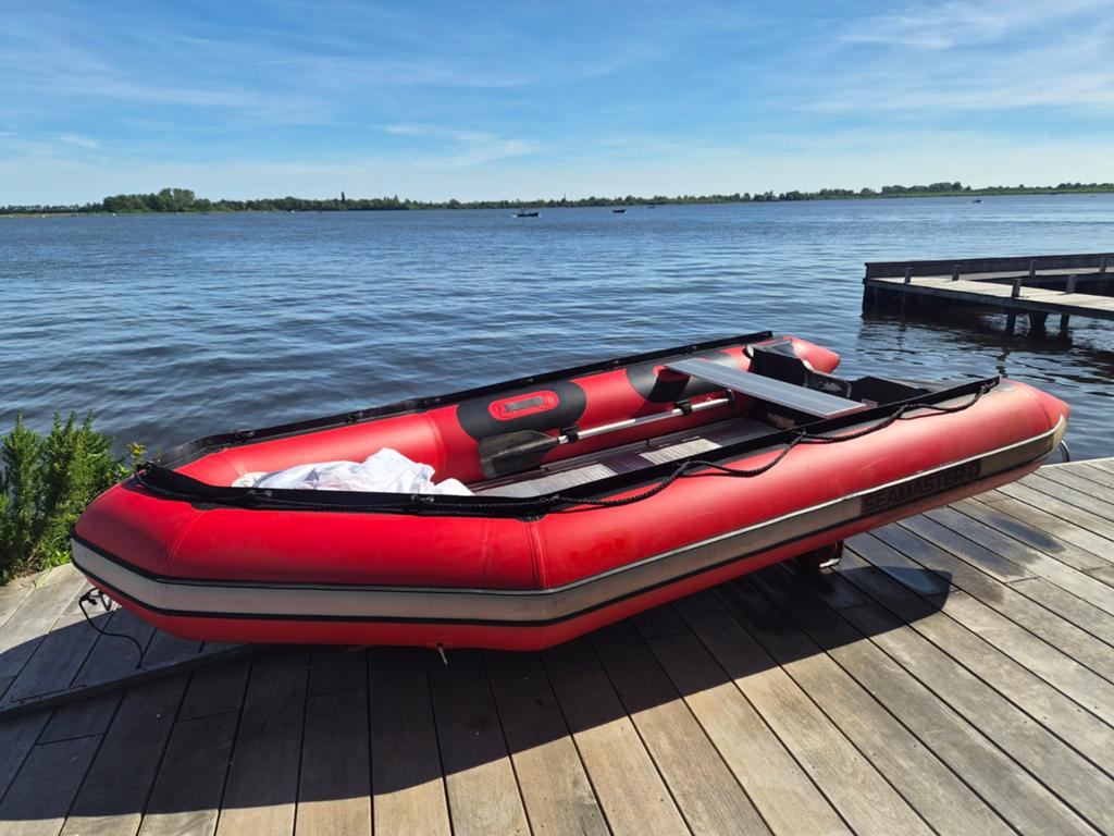 Seamaster rubberboot met dekzeil en trailer, Watersport en Boten, Rubberboten, Aluminium, Gebruikt, Ophalen, Afdekzeil