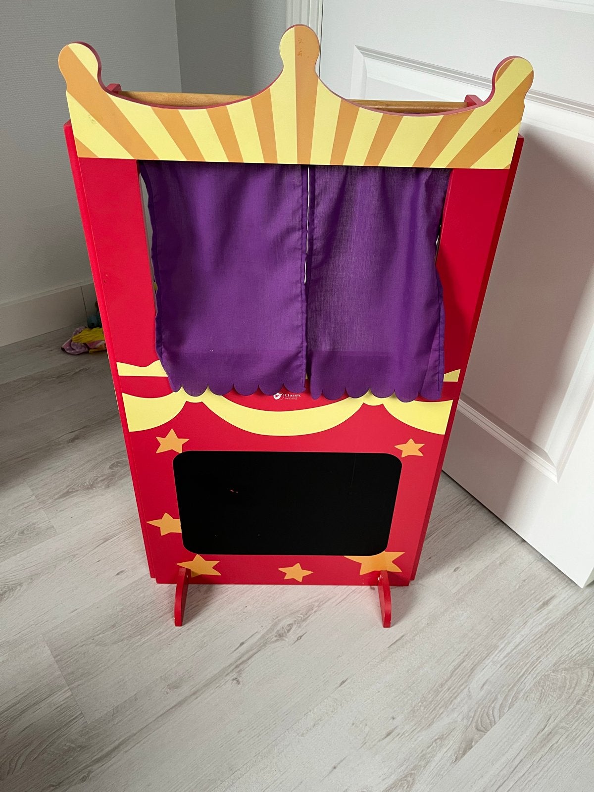 Houten poppenkast met handpoppen, Ophalen, Gebruikt, Jongen of Meisje