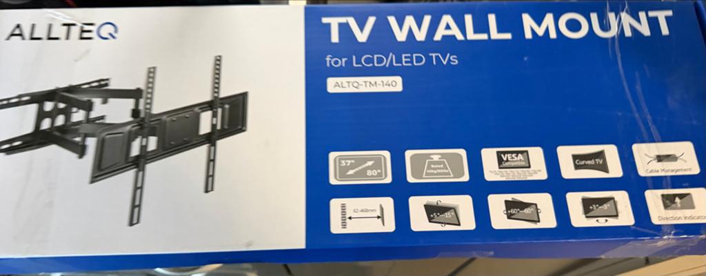 Allteq ALTQ-TM-140 TV Beugel – Draaibaar & Kantelbaar, Ophalen of Verzenden, Nieuw