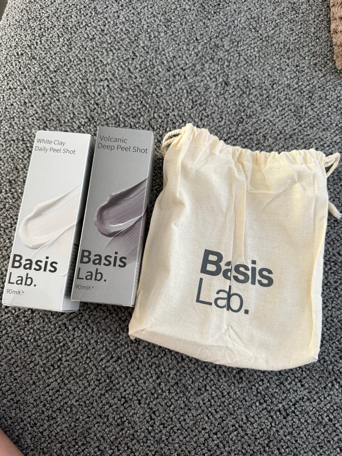 Basis Lab. White Clay & Volcanic Deep Peel Shot, Ophalen of Verzenden, Nieuw, Gehele gezicht, Reiniging