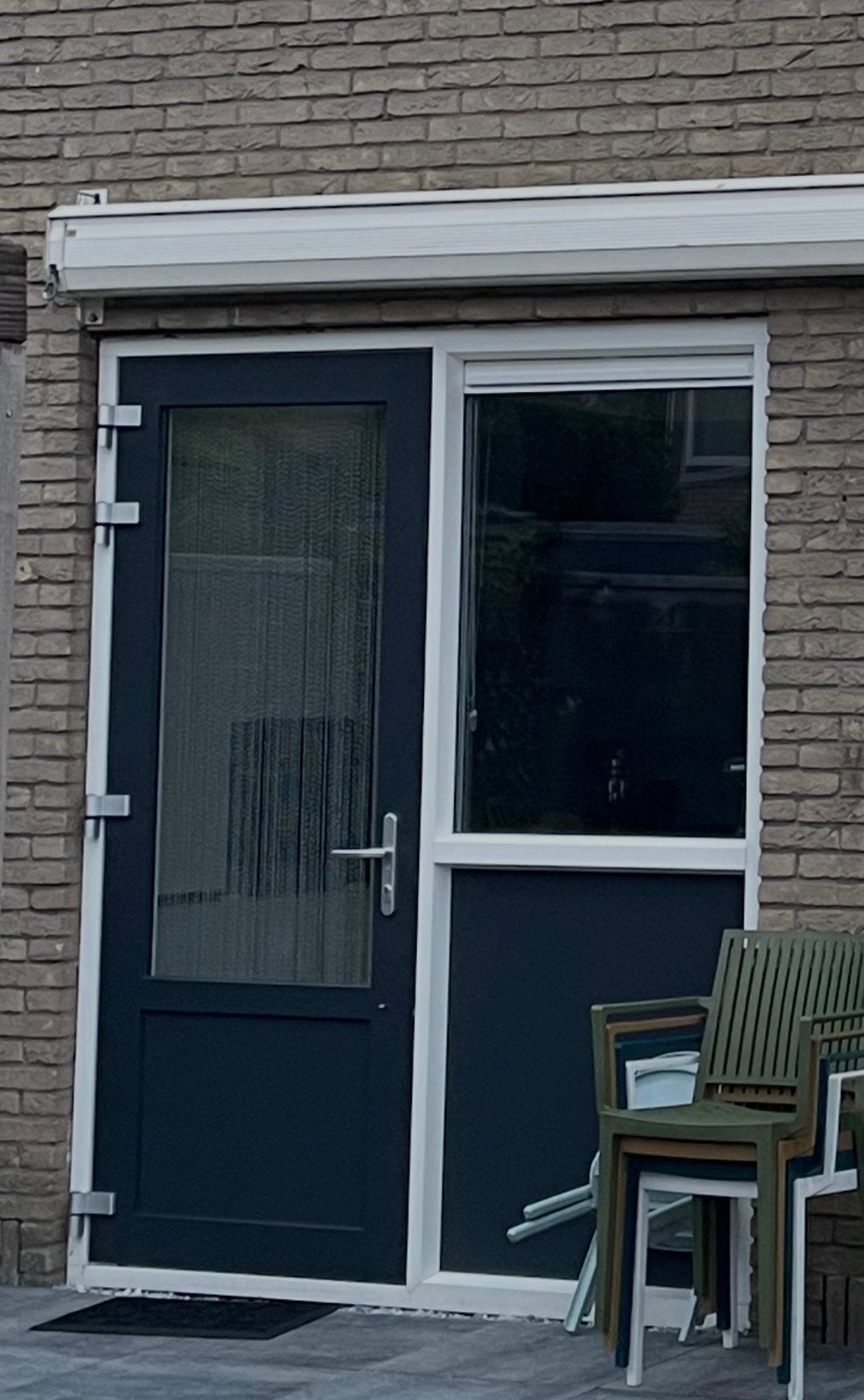 Achterdeur kozijn kunststof, Ophalen, Kunststof, Gebruikt, Deurkozijn