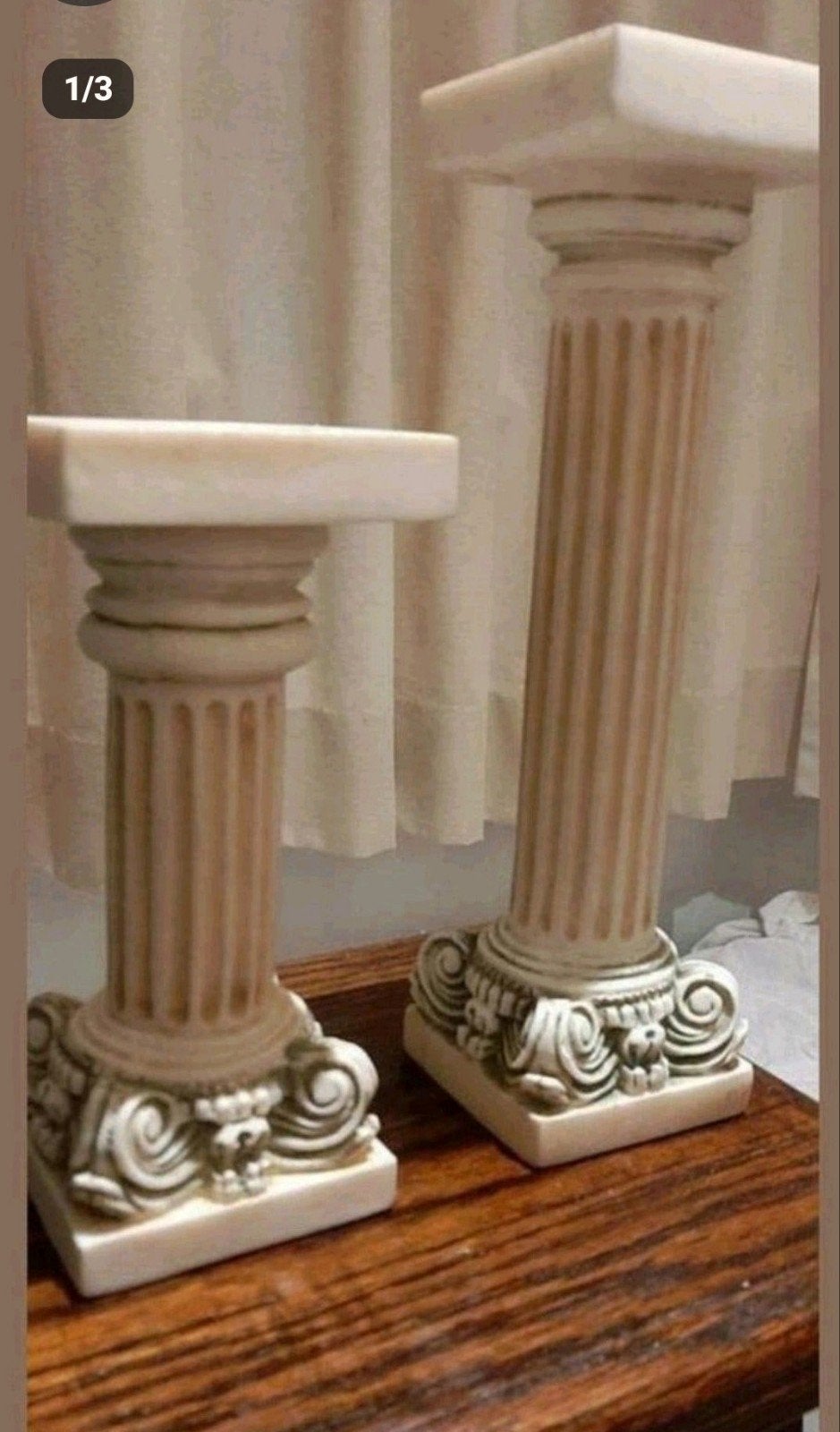 Set van twee decoratieve zuilen in klassieke stijl, perfect, Huis en Inrichting, Ophalen of Verzenden