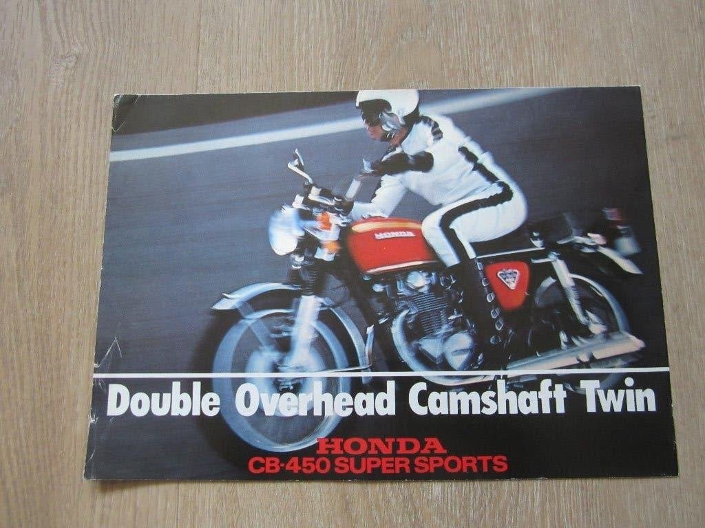 Honda CB 450 Super Sports brochure folder 1972, Ophalen of Verzenden, Honda