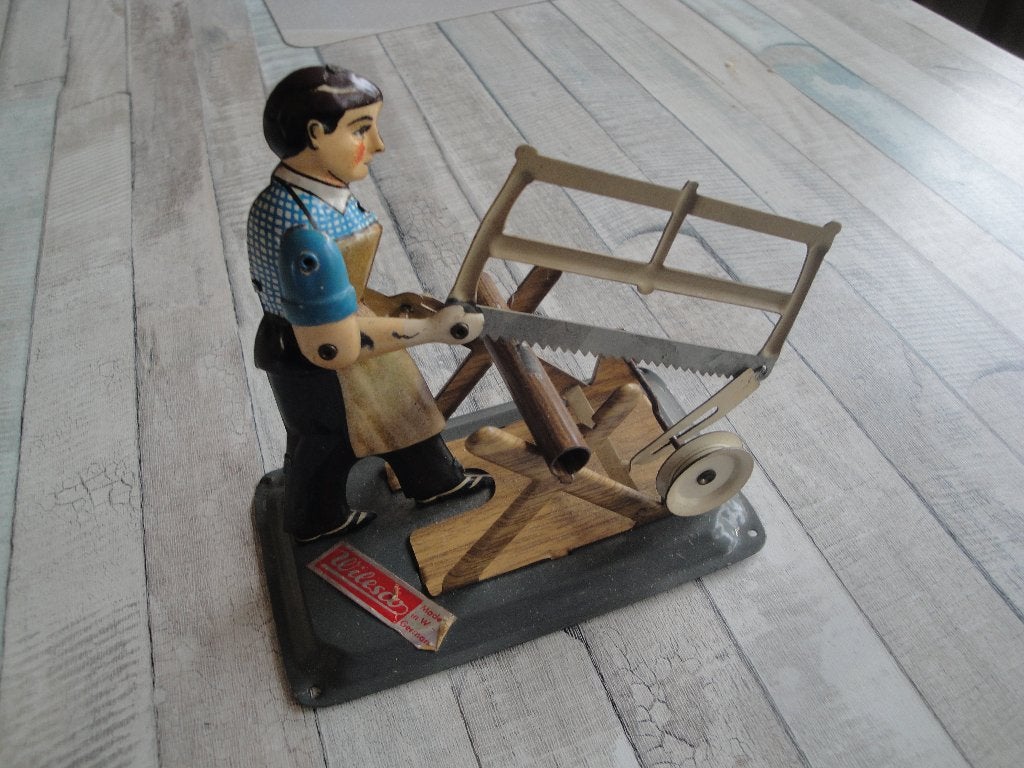 Stoommachine Wilesco M76, Houtzager is Goed. Met Doos., Hobby en Vrije tijd, Ophalen of Verzenden, Gebruikt, Groter dan 1:32