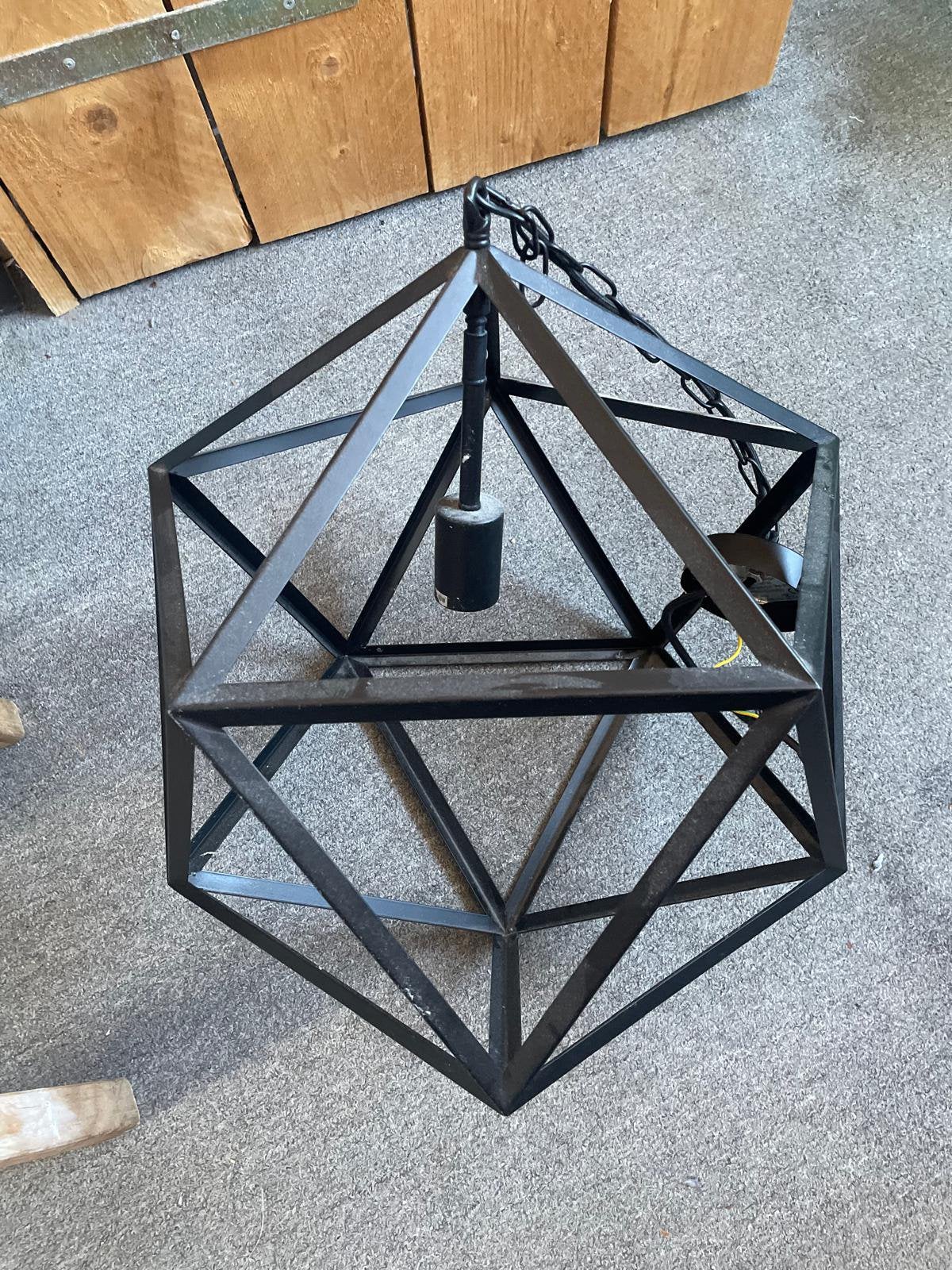 Industrial lamp gratis, Ophalen, Zo goed als nieuw, Rond