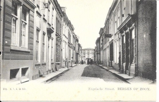 BERGEN op ZOOM Engelsche Straat Engelschestraat, Verzenden, Voor 1920, Ongelopen, Noord-Brabant