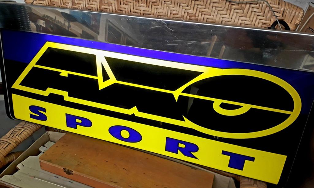 Lichtbak AXO Sport lichtreclame Motocross & Motorcycle Store, Verzamelen, Merken en Reclamevoorwerpen, Ophalen, Zo goed als nieuw