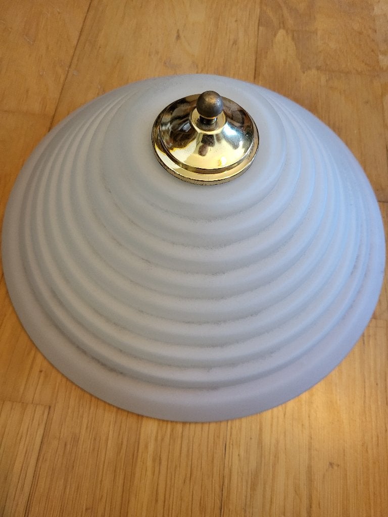 lampekap, mooie lamp, 16 cm, Gebruikt, Wit, Rond
