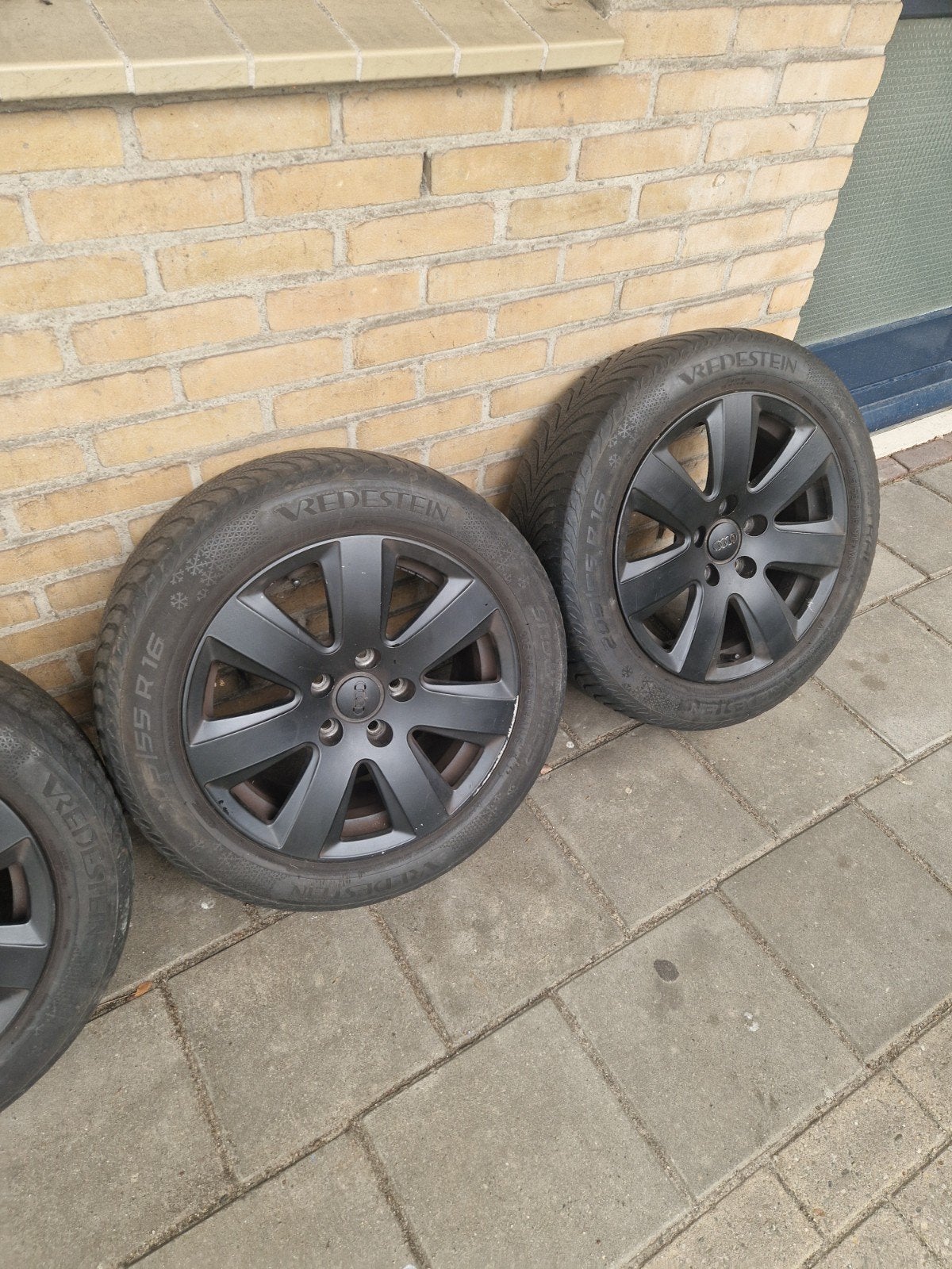 Audi 16 inch velgen met Vredestein winterbanden 205/55 R16, Ophalen of Verzenden, Gebruikt